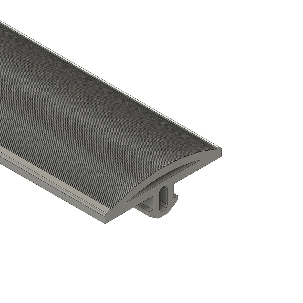 61-080-0 MODULAR SOLUTIONS PVC COVER PROFILE<br>ROUNDED RUBBER W/RIDGES, CUT TO ANY LENGTH PRICE / METER SHOWN